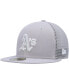 Фото #2 товара Men's Gray Oakland Athletics 2023 On-Field Batting Practice 59FIFTY Fitted Hat