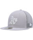 ფოტო #2 პროდუქტის Men's Gray Oakland Athletics 2023 On-Field Batting Practice 59FIFTY Fitted Hat