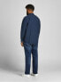 Фото #4 товара Рубашка мужская Jack & Jones Plus JJEOXFORD Slim Fit 12190444 цвет Navy Blazer