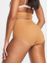 Фото #2 товара Bye Bra invisible high waist shaping brief in light brown