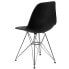 Фото #2 товара Elon Series Black Plastic Chair With Chrome Base