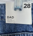 Фото #8 товара Forever 21 Premium Women's Dad Size 28 Jeans Mid Rise Relaxed Straight Leg Blue