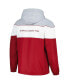 Men's Crimson Alabama Crimson Tide Center Line Half-Zip Raglan Hoodie Jacket