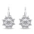 Beautiful silver earrings with clear zircons EA744W