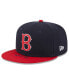 Фото #1 товара Men's Navy, Red Boston Red Sox On Deck 59FIFTY Fitted Hat