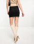 Фото #2 товара Weekday minimal scuba mini skirt in black