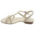 Фото #3 товара VANELi Brunel Studded Flat Strappy Womens Off White Casual Sandals 311707