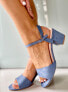 Фото #5 товара Босоножки на каблуке JOLINA BLUE