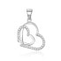 Фото #1 товара Silver pendant with hearts AGH745