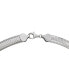 ფოტო #3 პროდუქტის Polished & Textured Reversible 17" Statement Necklace in Sterling Silver