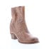 Фото #3 товара Bed Stu Iris F393015 Womens Brown Leather Zipper Casual Dress Boots