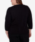 ფოტო #3 პროდუქტის Plus Size Classic Colorblock Beaded Top