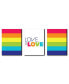 Фото #1 товара Love is Love - Pride - Wall Art Room Decor - 7.5 x 10 inches - 3 Prints