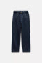 ZW COLLECTION STRAIGHT-LEG MID-RISE JEANS