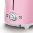 Фото #4 товара SMEG toaster TSF01PKEU (Pink) - 2 slice(s) - Pink - Steel - Buttons - Level - Rotary - China - 950 W