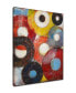 'Color Wheels I' Colorful Abstract Canvas Wall Art, 30x20"