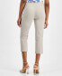 ფოტო #2 პროდუქტის Petite Mid-Rise Straight-Leg Capri Pants, Created for Macy's