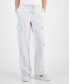 ფოტო #1 პროდუქტის Juniors' High-Rise Wide-Leg Cargo Sweatpants