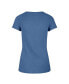 47 Brand Women's Blue Detroit Lions Avery Scrum V-Neck T-Shirt