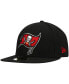 Фото #1 товара Men's Black Tampa Bay Buccaneers Omaha Primary Logo 59Fifty Fitted Hat