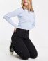 Weekday Rowe Extra high waist straight fit jeans in echo black