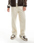 Фото #1 товара ADPT wide fit drawstring chino in beige