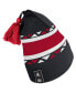 Фото #3 товара Men's Black, White Chicago Blackhawks Reverse Retro 2.0 Pom Cuffed Knit Hat