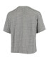 ფოტო #2 პროდუქტის Women's Heathered Gray Georgia Bulldogs Sanibel Knobi Crop T-shirt