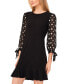 ფოტო #3 პროდუქტის Women's Long Sleeve Mixed-Media Tie-Sleeve Dress