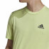 Men’s Short Sleeve T-Shirt Adidas Aeroready Designed 2 Move Green