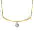 Фото #1 товара Sirena diamond Dangle Curved Bar 18" Pendant Necklace (5/8 ct. t.w.) in 14k Two-Tone Gold