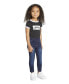 ფოტო #1 პროდუქტის Toddler Girls Adjustable Waistband Stretch Denim Jeggings