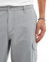 New Look relaxed cargo trouser in pale grey