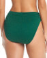 Фото #2 товара Women's Pucker Up Textured High Rise Bikini Bottom, Created for Macy's