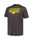 Фото #3 товара Men's Heather Charcoal Michigan Wolverines Big and Tall Team T-shirt