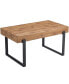 Фото #3 товара Modern Rectangular Dining Table with Metal Base