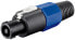 Фото #2 товара Аудио разъем Wentronic PA Loudspeaker Plug - чёрный и синий 4 pin
