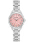 ფოტო #1 პროდუქტის Women's Sutton Diamond Accent Stainless Steel Bracelet Watch 28mm