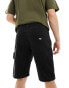 Dickies duck canvas shorts in washed black