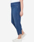 ფოტო #3 პროდუქტის Plus Size Scottsdale Dazzling Hem Faux Fly Pant