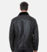 Фото #2 товара Men's Leather Banded Sheepskin Casual Jacket, Geo Pattern with Black Wool