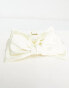 True Decadence bow hair claw in cream