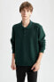 Фото #7 товара Regular Fit Polo Yaka Sweatshirt