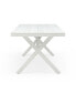 70.87 Inch Rectangular Dining Table With X-Shape Aluminum Table Leg/Metal Base