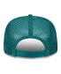 Фото #4 товара Men's White, Green New York Jets Banger 9FIFTY Trucker Snapback Hat