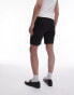 Topman slim chino shorts in black