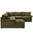 Фото #16 товара Wrenley 138" 5-Pc. Fabric Modular Sleeper Chaise Sectional Sofa, Created for Macy's
