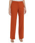 ფოტო #1 პროდუქტის Women's Flat Front Linen-Blend Pants