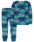 Toddler 2-Piece Fuzzy Velboa Construction Pajamas 4T