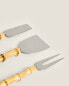 Bamboo cheese cutlery set